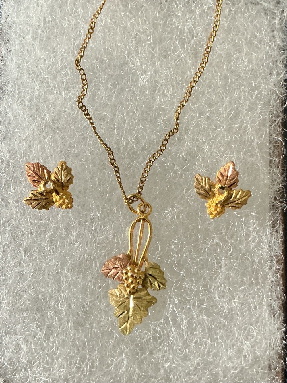 BLACK HILLS GOLD 10K Necklace and Earrings